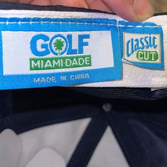 Ahead Golf Miami-Dade‎ Adjustable Cap Hat Classic Cut Navy UPF 50 NWT - Picture 3 of 6